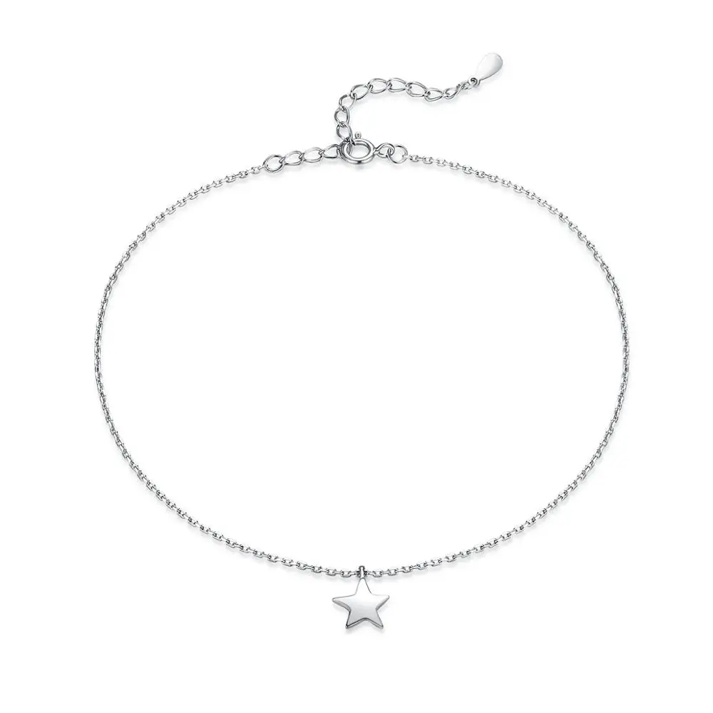 

SCT009 New Arrival Simple Design 925 Sterling Silver Star Silver Anklet
