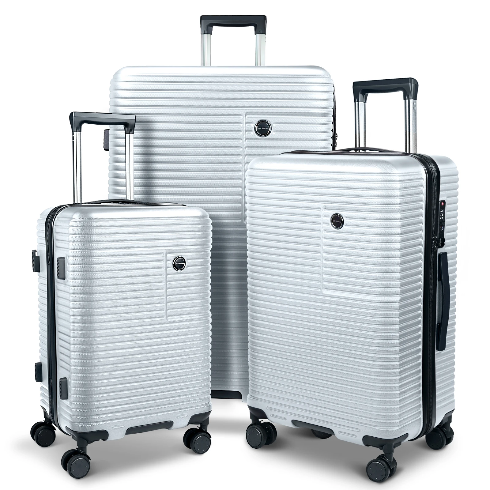 

Customize Travel Trolley Case ABS Hardshell Carry On Suitcase with Spinner Wheels Cheap Luggage Sets, Customized color