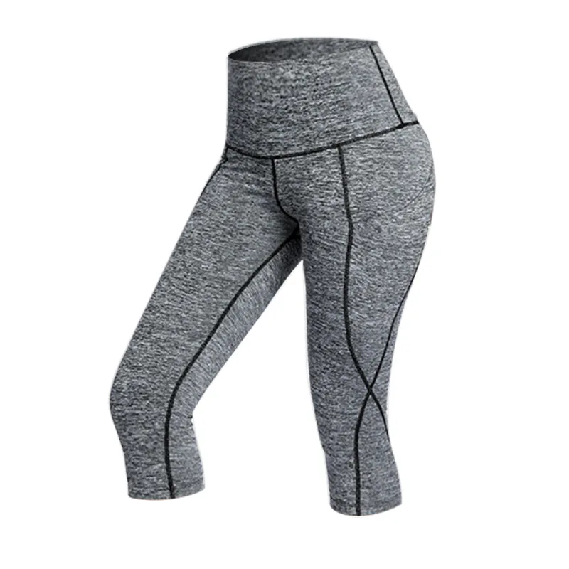 

Leggings Plus Size High Waist Workout Leggings Woman, Black+gray