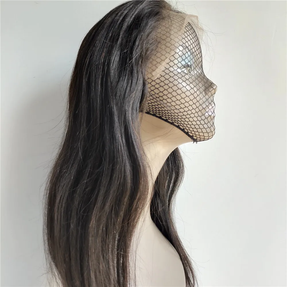 Natural color 13*4 lace frontal human hair wigs