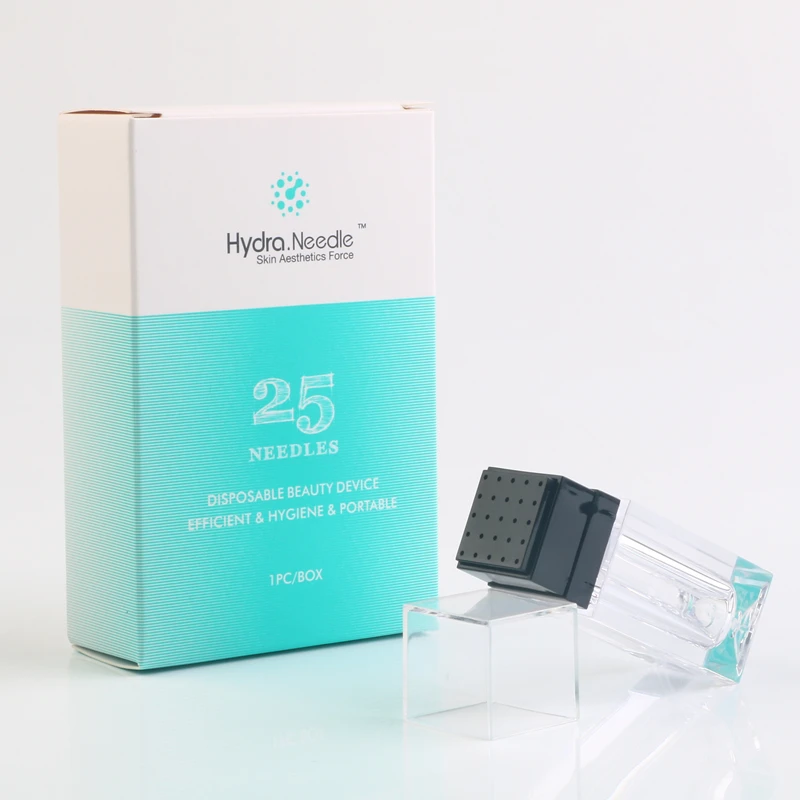 

Logo label Mesotherapy hydra needle 25 Microneedle Gold Tips Derma Stamp for Hyaluronic Acid