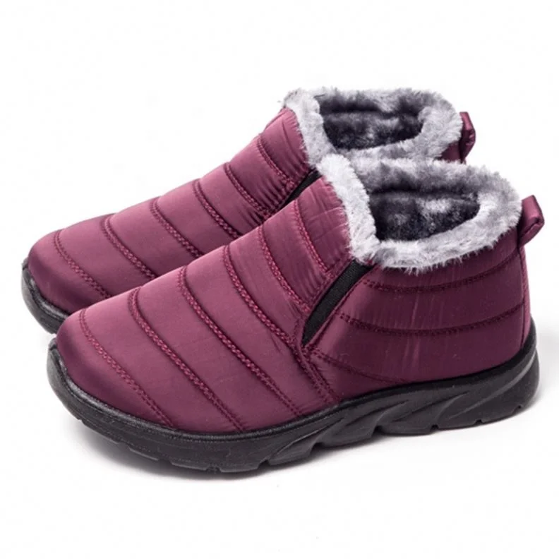 

Winter Chunky Snow Boots Women Suede Leather Warm Platform Ankle Boots Fashion Lace up Ladies Booties Thick Fur Flat Autumn