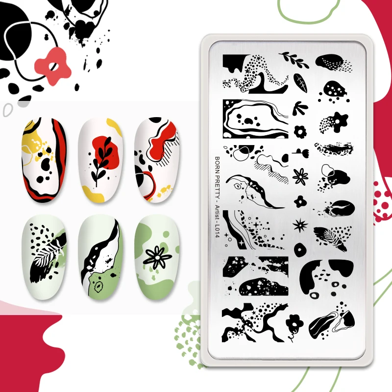 

BORN PRETTY Artist Series Stainless Steel Nail Art Stamp Tools Nail Stamping Plate, As the picture shows