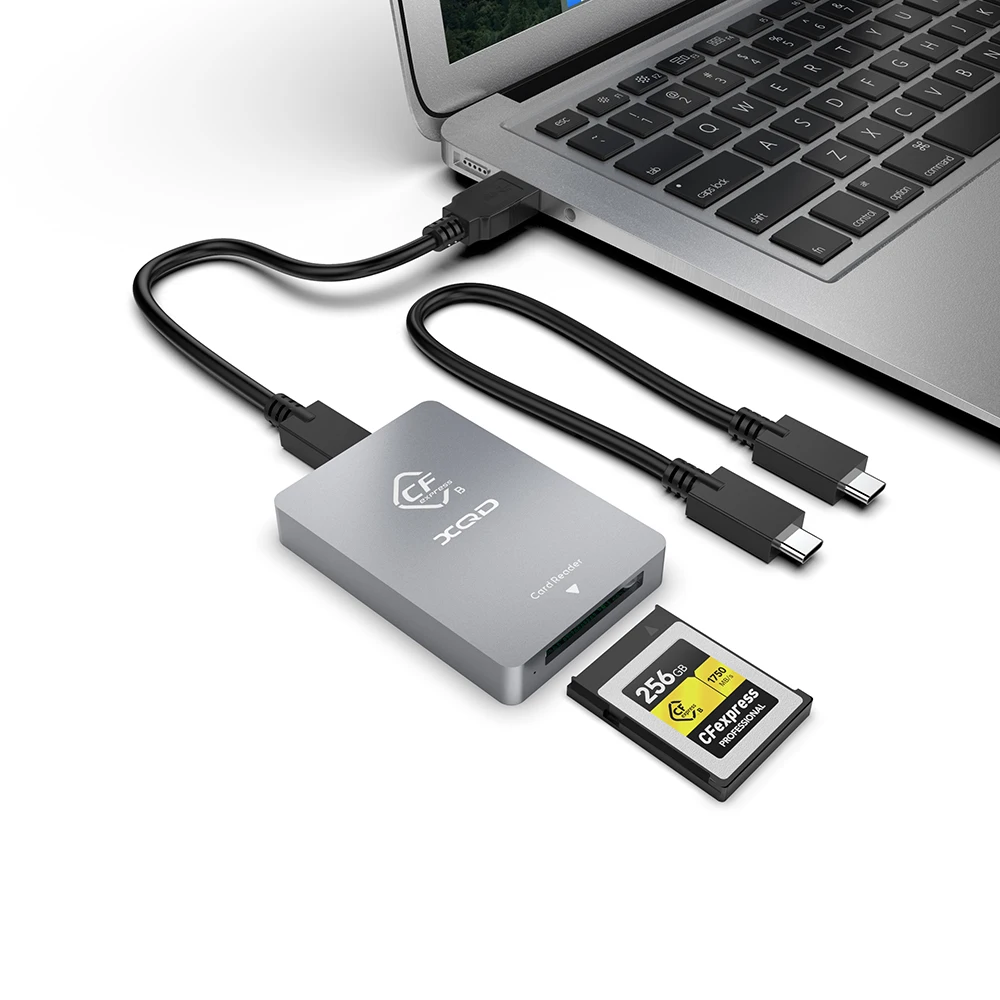 

All in one USB A USB C 3.2 Gen 2 10Gbps XQD Card CFexpress Type B Card Reader Writer