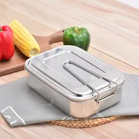 

High capacity Rectangular Stainless Steel Bento Lunch Box for Kids Food Container