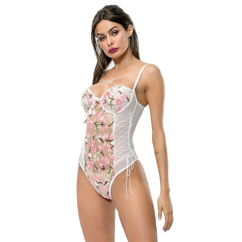 

2021 lingerie on sale EDOSIR Lace Bodysuit lingerie women xl bandage vintage one pieces lingerie onesie