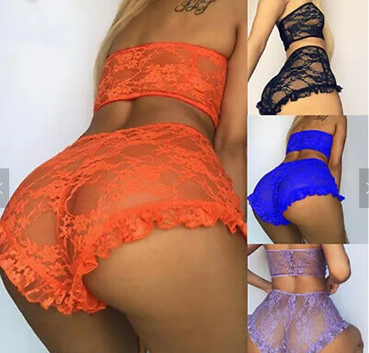 

lingerie women 2021 Transparent Plus Size womens lingerie set bra panty ladies honeymoon lingerie sexy nighty