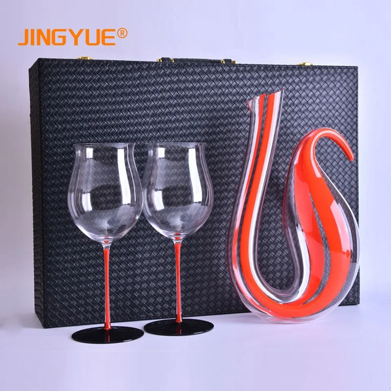 

Nordic Creative Handmade Penguin Crystal Glass Decanter Restaurant Household Special-shaped Wine Decanter Set, Clear