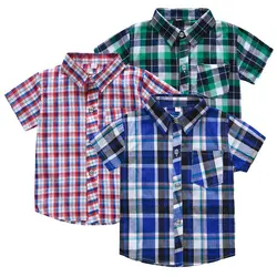 2020 AliExpress Cotton Plaid Shirts Short Sleeve K