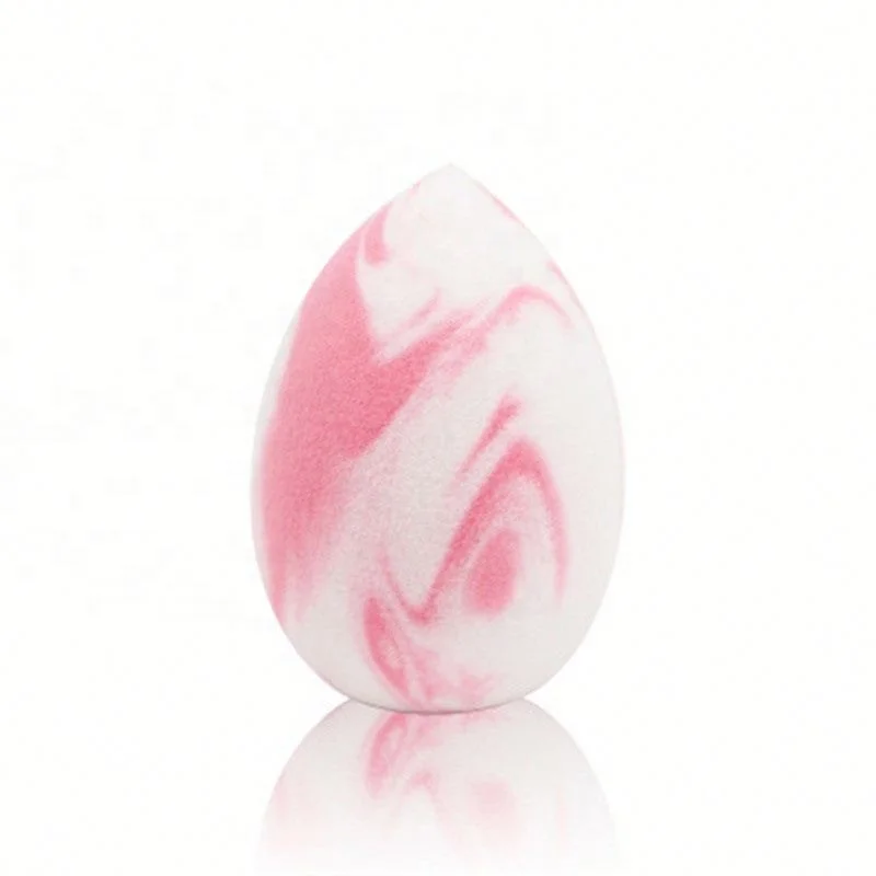 

Newest Softest Marble Color Makeup Sponge Powder Puff Latex Free Beauty Cosmetic Blender in Stock, Orange/pink