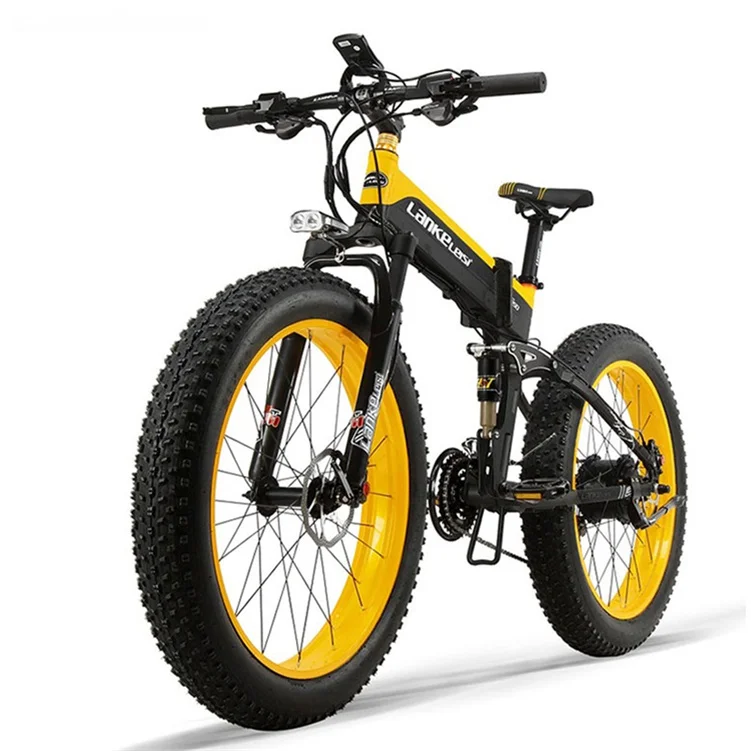 

EU USA warehouse 1000W electric mountain bicycle 48V 17.5AH lithium battery 26 inch fat bike ebike hot sale on Amazon