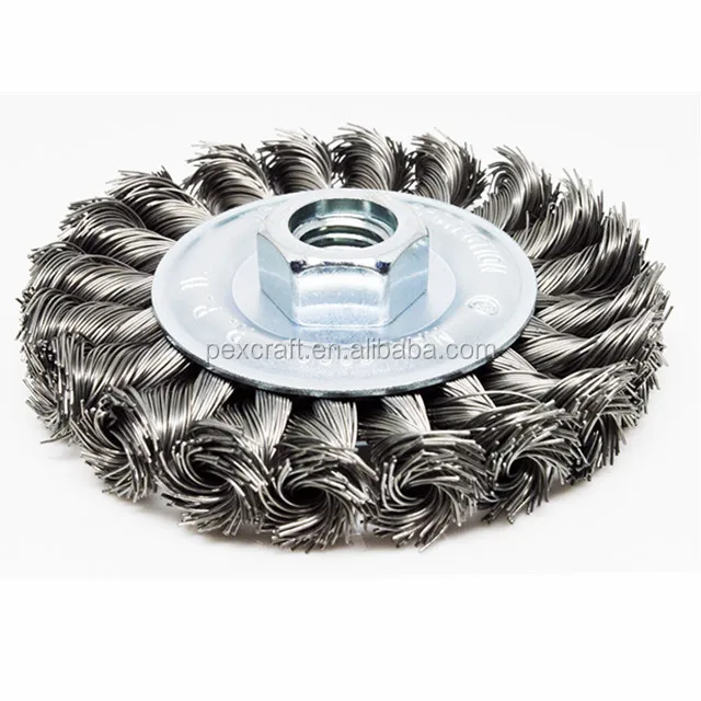 Abrasive Disc Twist Knotted Tteel Wire Brushes for Surface Polishing