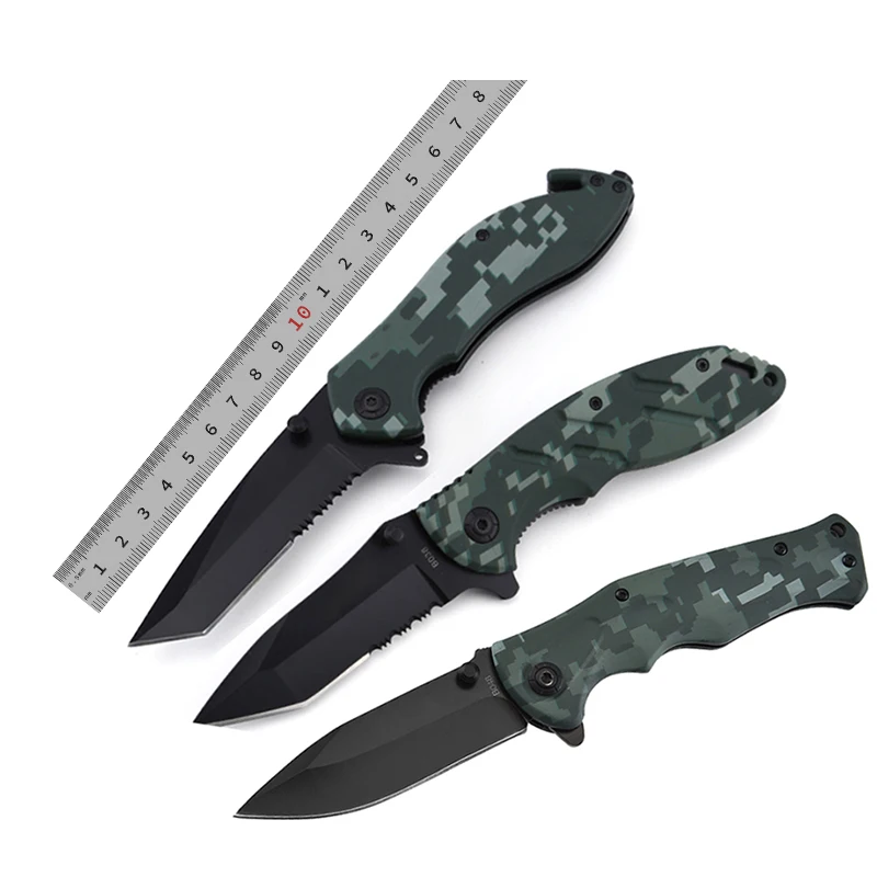 

Free samples products green camo jungle survival tactical outdoor knife for hunting