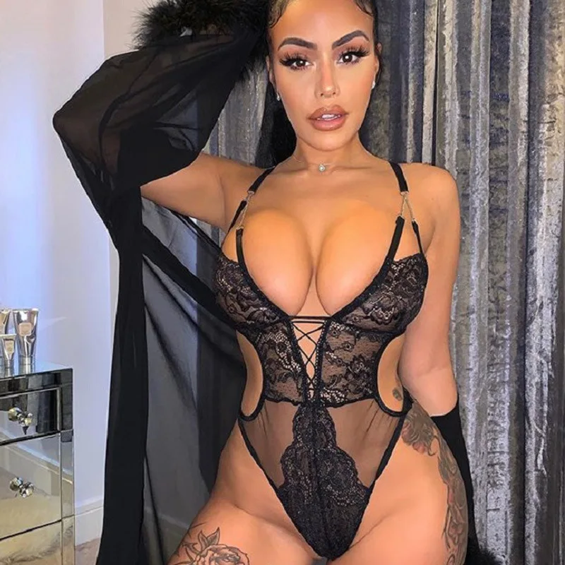 

2021 New Style Lace Transparent Lingere Sexy Women Lingerie Valentines Day Lingerie