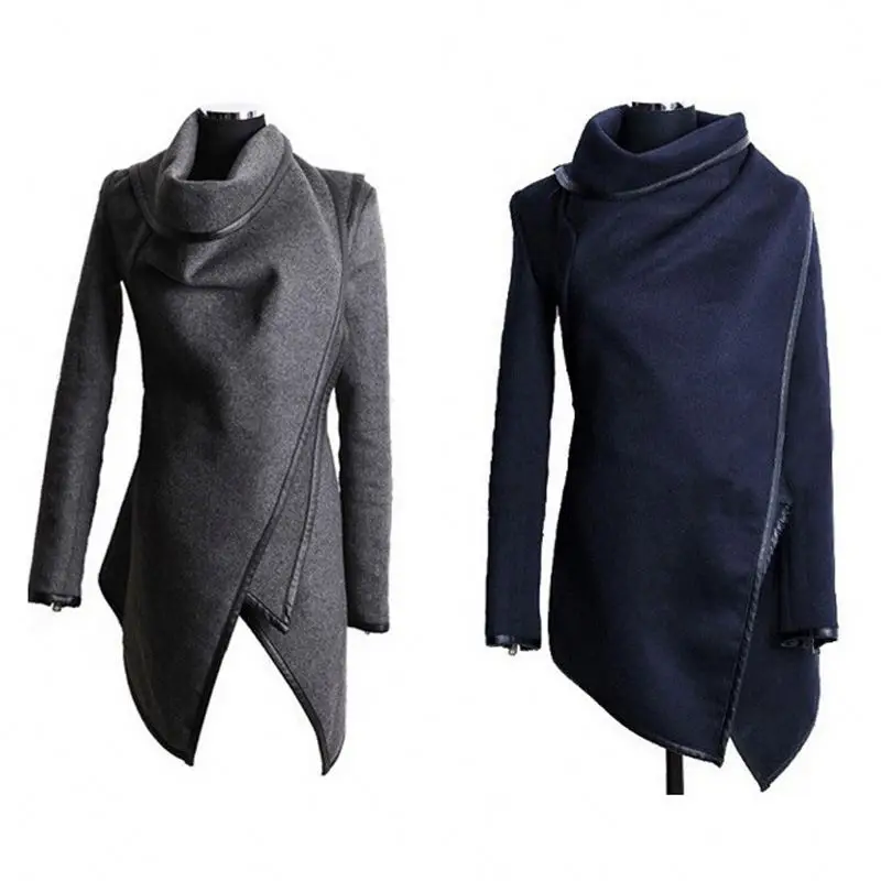 

2019 Women Lady Slim spring Winter Warm Trench Coat Long Outwear Parka Wool Jacket