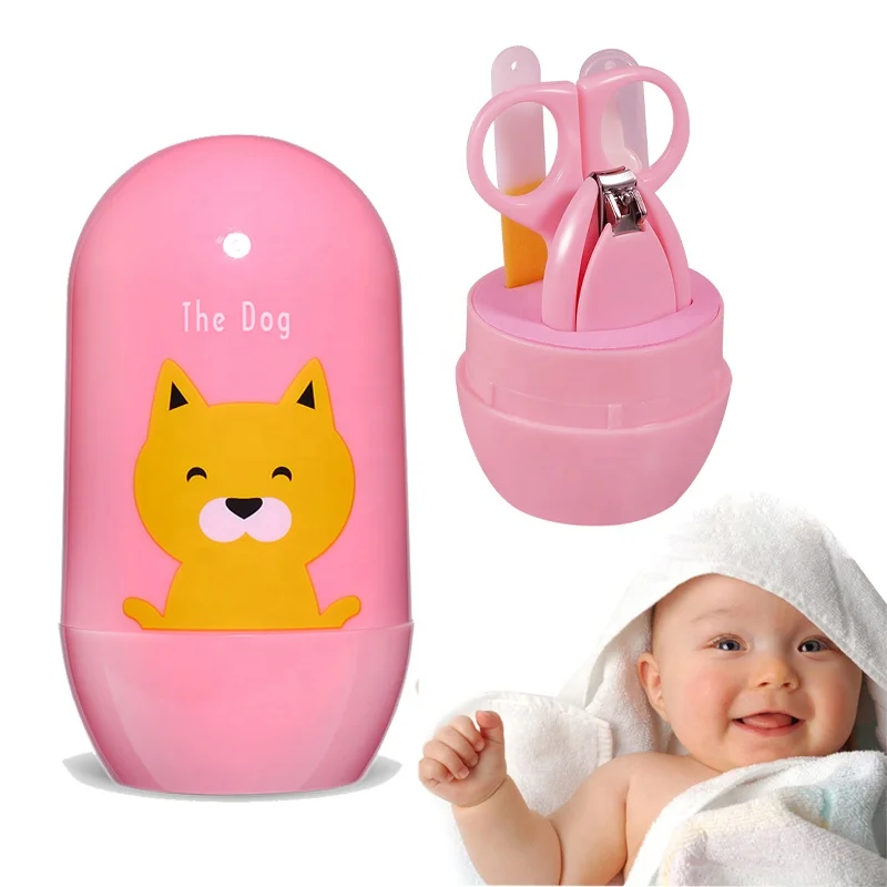 

4 pcs Baby nail clipper set kinds nail care set Baby manicure kit