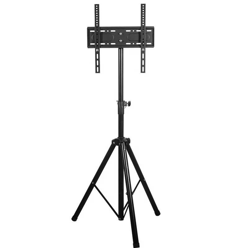 

55 Inch tv tripod Stand Lcd Tv Mount Floor Stand Vesa 400X400MM mounting bracket, Black,