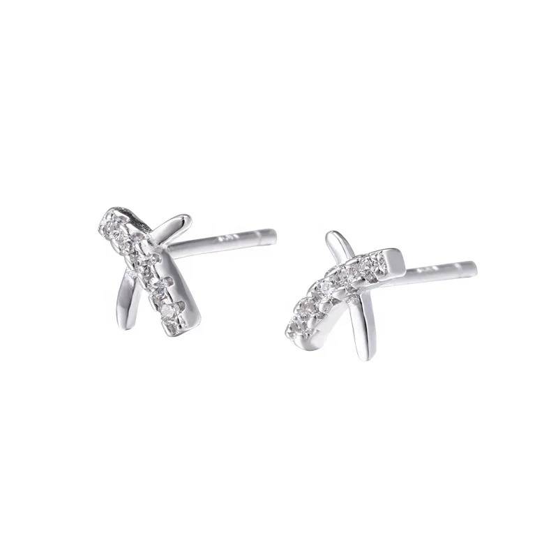 

Minimalist Mini Earrings 925 Sterling Silver Gold Plated Zircon Stud Earrings
