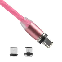 

Factory Direct Sell LED USB cable Glow Light Multifunction TPE Magnetic Data Cable