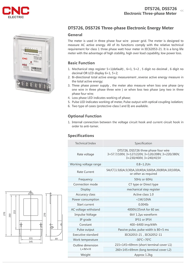 three phase meter