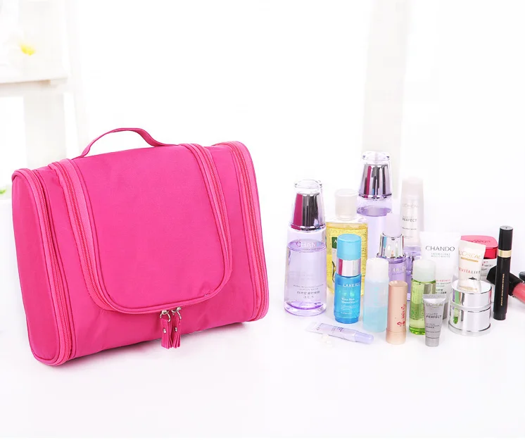 

Custom Makeup Bag Waterproof Cosmetic Bag Canvas Toiletry Bag, Blue/navy/green/khaki/grey/pink/customized