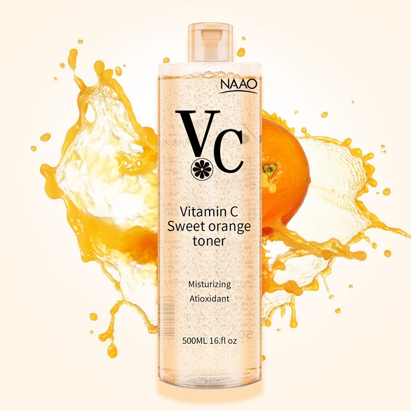 

Private Label OEM Organic Whitening Rejuvenating Facial Skin Care Vitamin C Face Toner, Yellow