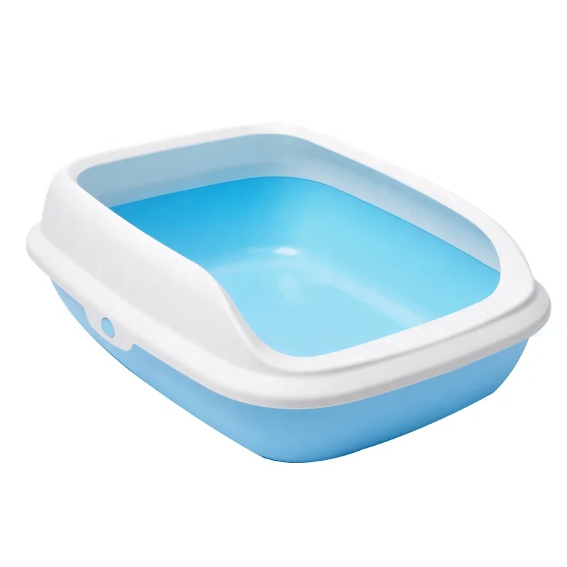 

Open top colorful different sizes plastic cat training litter box toilet