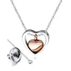 Popular Design Loaded Heart Detachable 316L Chain Initial Custom Necklace