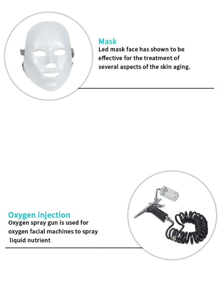 Multifunctional Oxy Jet Peel Oxygen Spray Beauty Machine , Portable Aqua Water Oxygen Jet Peel Facial Machine