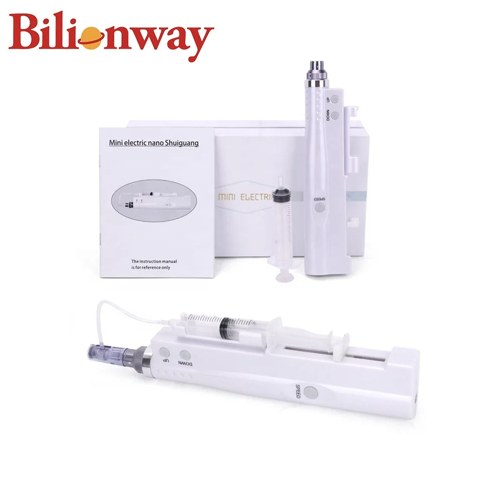 

Private Label DP14 2 in 1 Hydra Injector Home Use Microneedle Meso Gun And Derma Pen, White