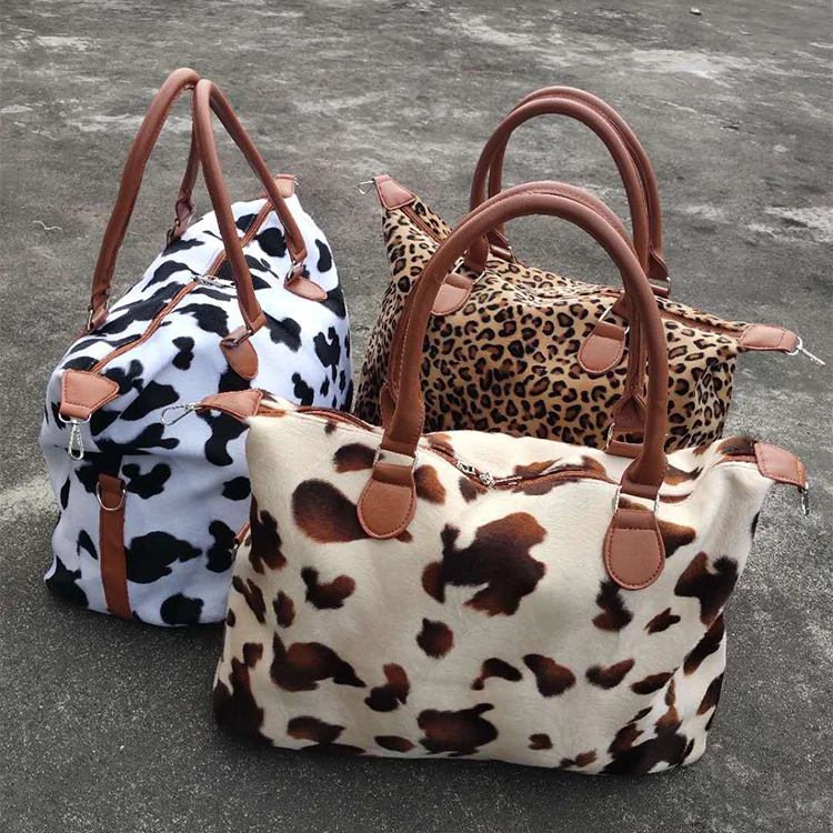 

Custom Duffle Bag Printing Luxury Brown Leopard Spinnanight Bags Duffel Lady Large Womens Duffle Bag Weekend, Leopard/cactus/camo/sunflower