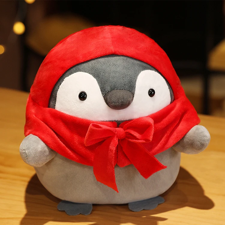 

Pillow children gift stuffed animal penguin toy transformed into panda plush doll rabbit doll gift wholesale, Red