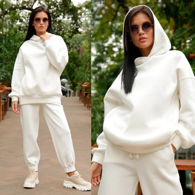 

High Quality Solid Color Sets Women Clothing Fall Women Gym Clothing Custom Two Piece Set Women Clothing