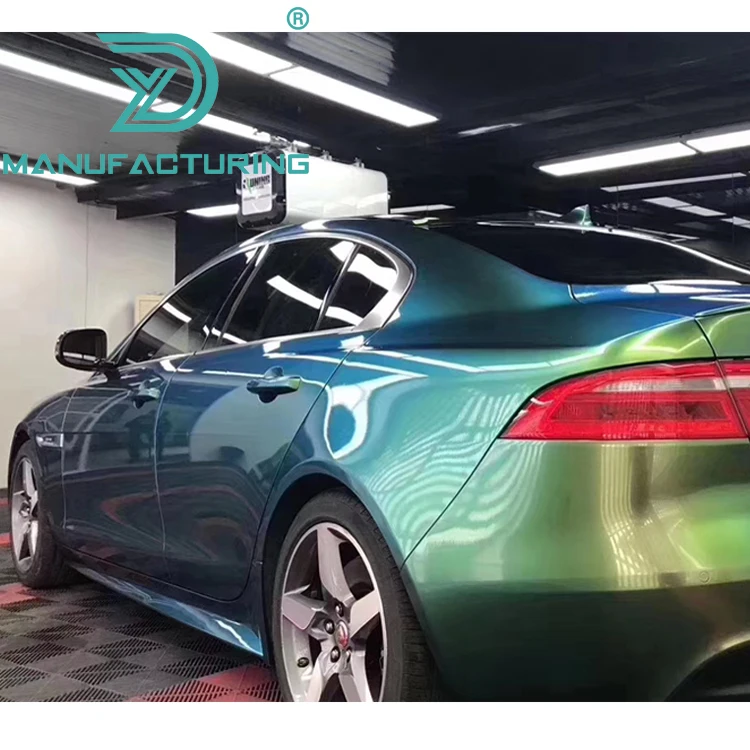 

Gloss Electro Metallic JUNGLE GREEN Removable Car Body Vinyl Film Wrap Sticker