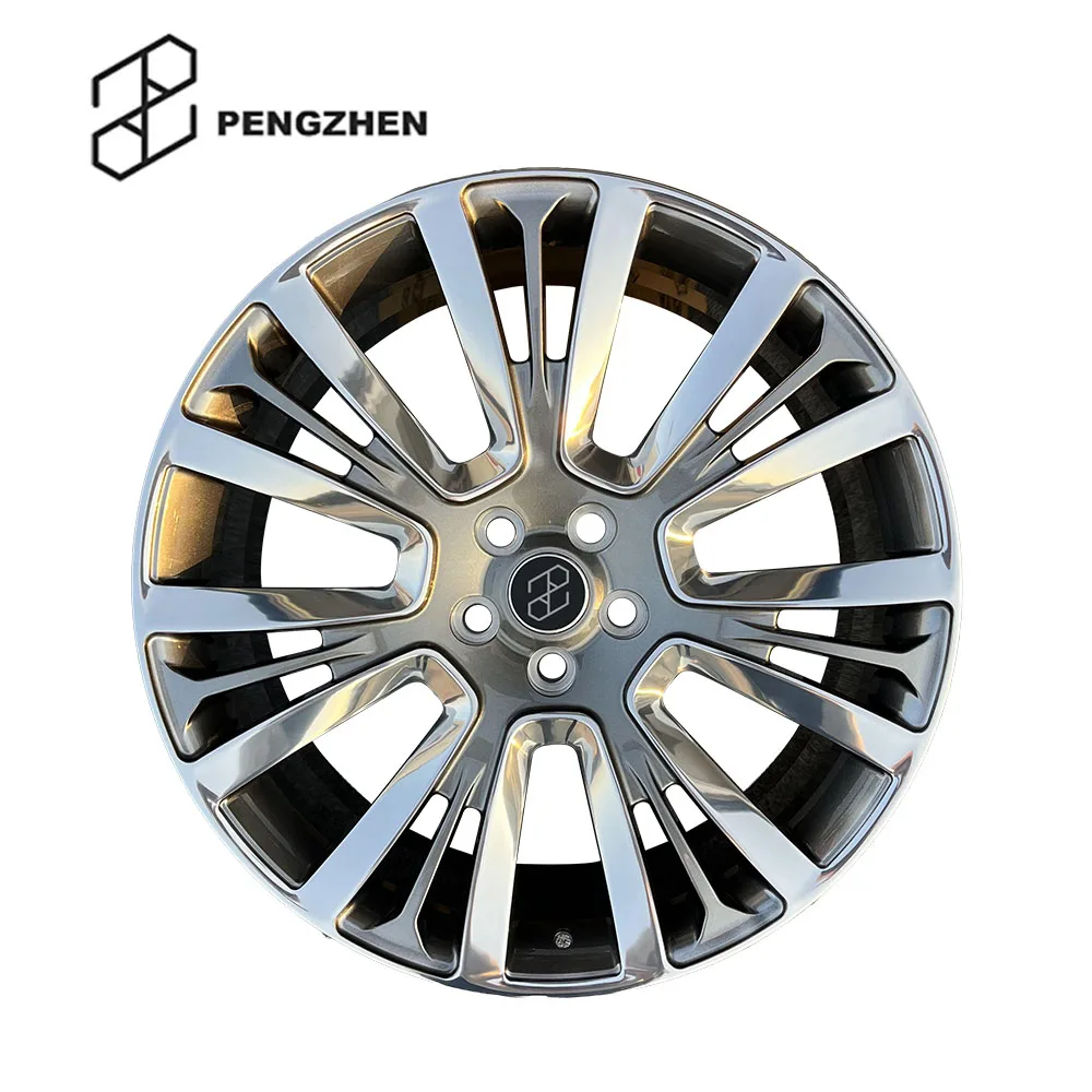 

Pengzhen 21 Inch Five Spoke 5x120 9.5j Deep Steel Ash Polishing Surface Wheels Alloy Car Forged Wheels Rims For Land Rover