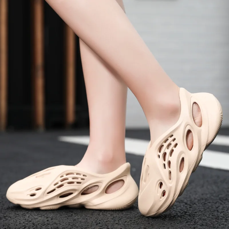 

2021 Summer EVA Non-slip Drain Breathable Holes Clogs Sandals Beach Men and Women Sandals Garden Flat Fashion Shoes, 4 color