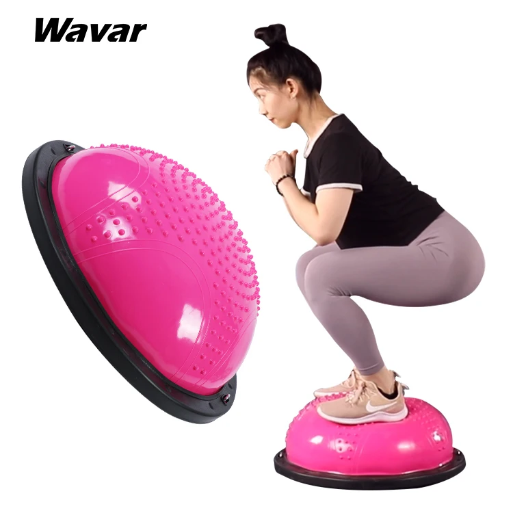 

Massage Half Bosuing Ball Custom Logo Yoga Balance Trainer Exercise Bosuing Ball