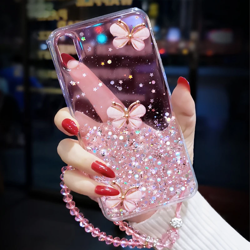 

Transparent Casing for Vivo V20 SE Y20 Y51 Y50 Y30 Y17 Y11 Y12 Y15 S1 Pro Y19 V15 Pro Sparkle Glitter Soft Clear Phone Case