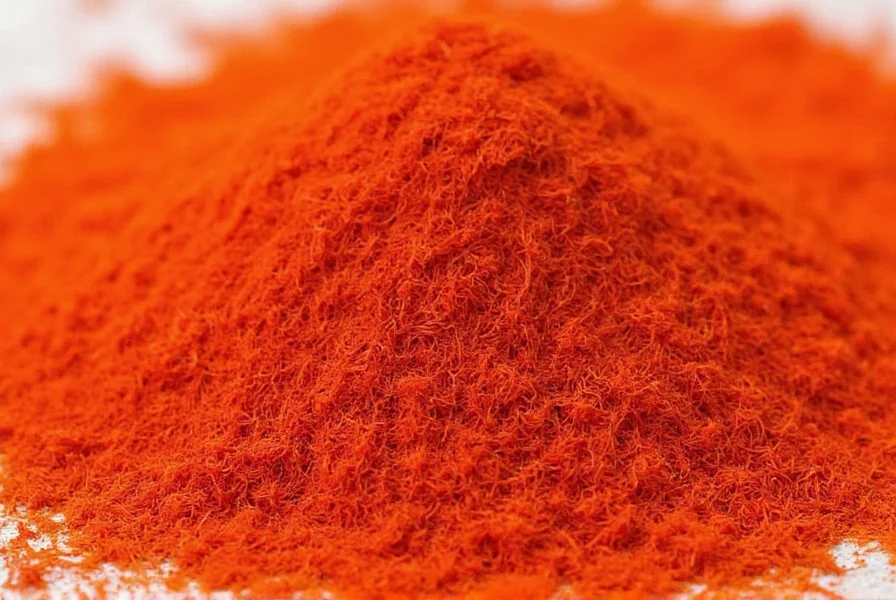 Close-up photograph of saffron threads next to a color swatch showing the exact saffron color #F4C430