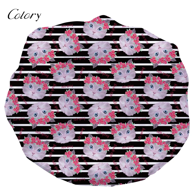 

Colory Designers Bonnets Satin Double Layer Baby Hair Bonnet, Customized color