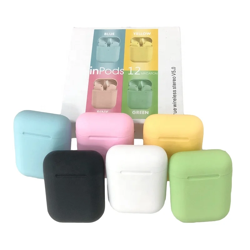 

Premium hand free water proof inpods i12 tws BT5.0 wireless Blueteeth Earphone Mini In-Ear earbuds for apple iphone Android
