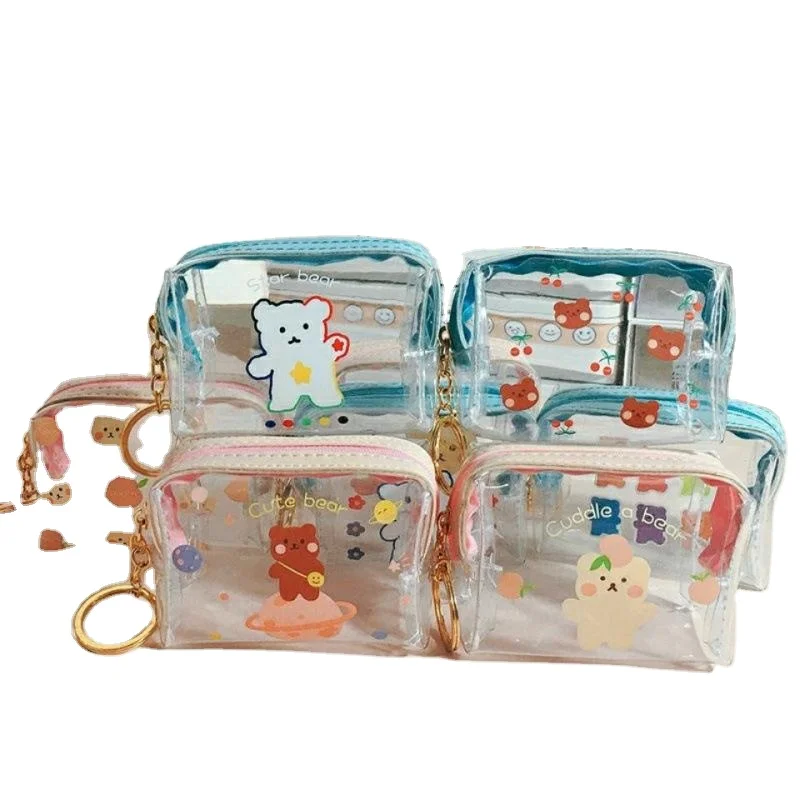 

2021 New Innovative Daily Clear Pvc Cute Bag For Coin Waterproof Portable Girls Jelly Clear Purses