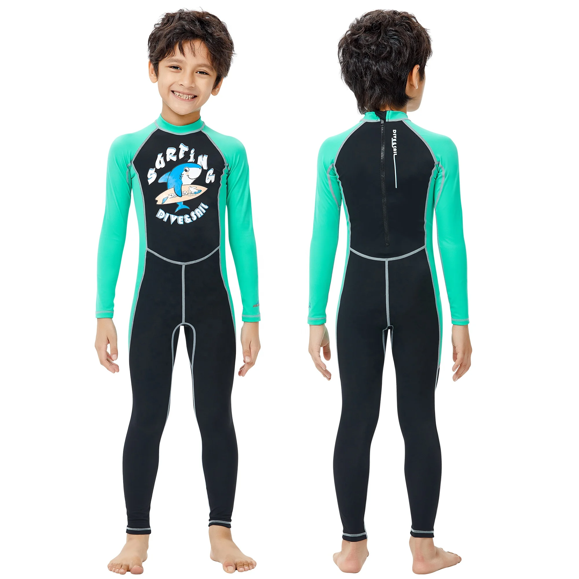 

Kids Wetsuit For Boys Girls Diving Suits Back Zipper Swimsuits Keep Warm Diving Surfing Suit, Pics show/accept customize color
