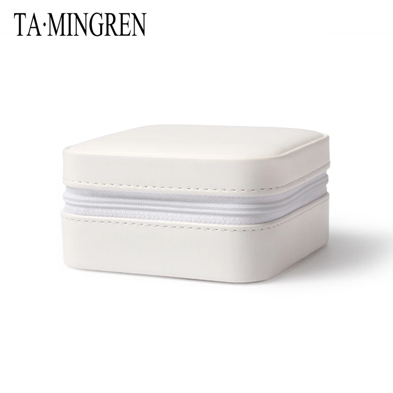 Instock custom fastest ship 7 days leather organizer jewellery travel case