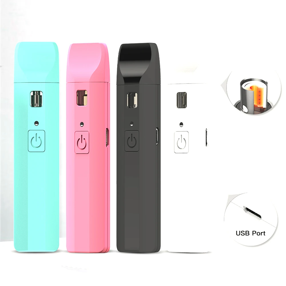 

2021 first adjustable voltage CBD thick oil vape pen Mo-stick with rechargeable battery, Black, white,pink blue