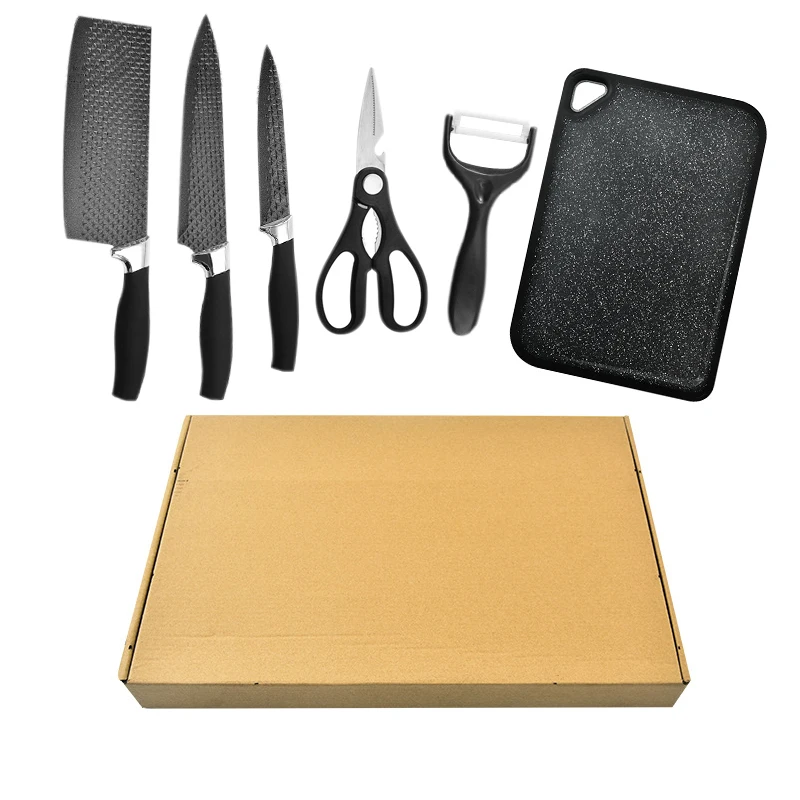 

Best Seller damascus new carbon fiber plastic handle ceramic chef kitchen knife set