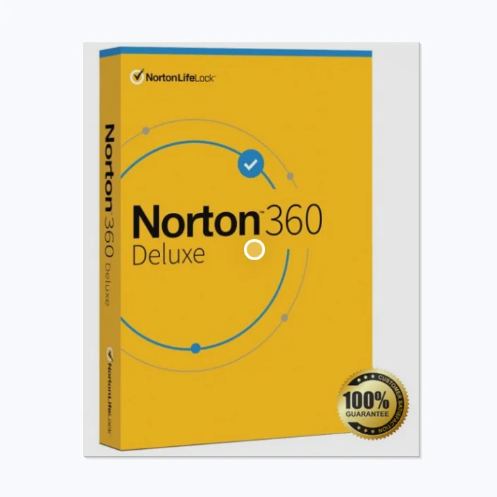 

Antivirus software for computer protection 1 year 1 user Norton 360 Deluxe