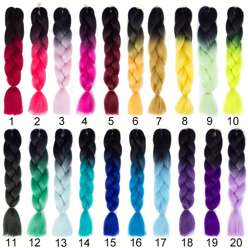 

Braid Synthetic Braiding Hair Colorful Extension Wigs, Pics