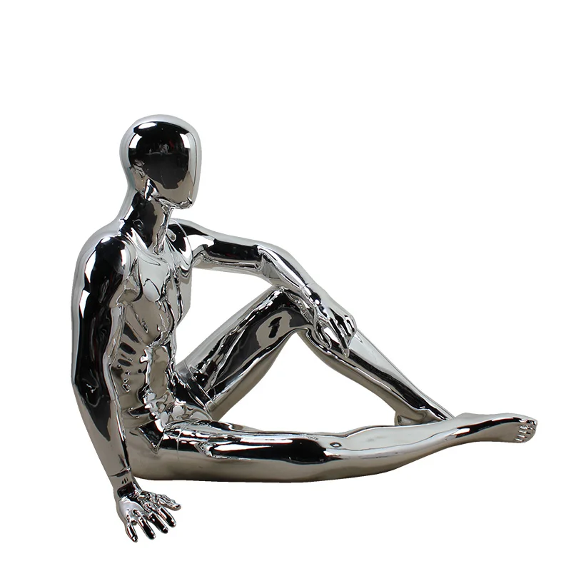 

high quality gild european size sitting mature male mannequin