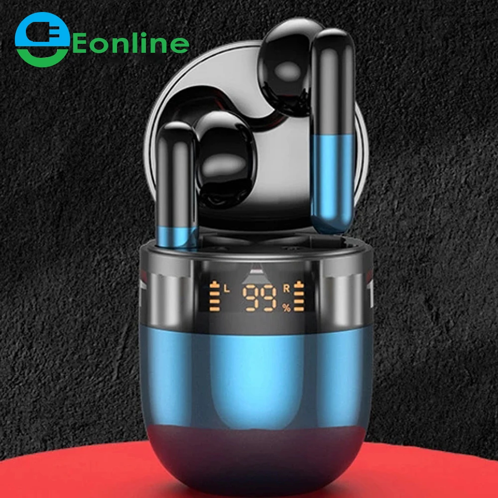 

EONLINE 9D HiFi TWS Real LED Battery Display Wireless Earphones With HD Microphone Call For Iphone Huawei Xiaomi Touch Control